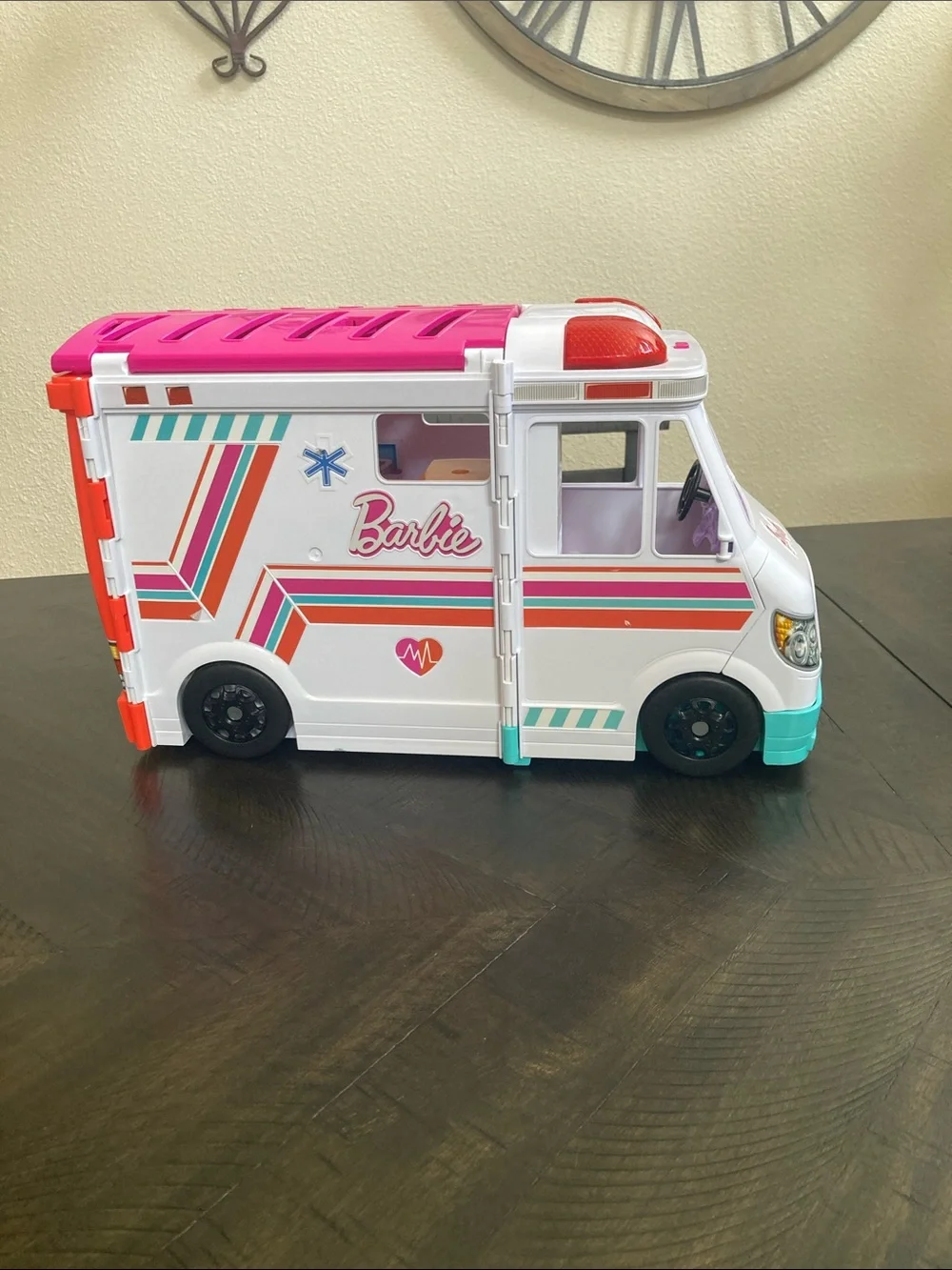 Barbie branded ambulance